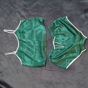 NWOT Women's PJ set in Emerald Green, Size Medium